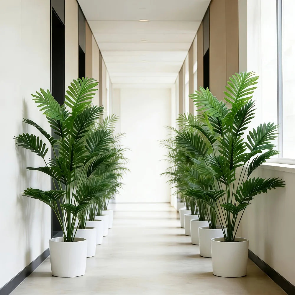 1PC 65-128CM Large Artificial Palm Tree Tropical Green Leaves Fake Plants Plastic Monstera Faux Tree Branch for Home Decor 2026