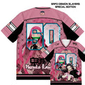 2026 New Demon Slayer Kamado Nezuko Anime Number Jersey Oversize Tops Tees Retro Style Kpop Baseball Hockey Outfit T-shirt