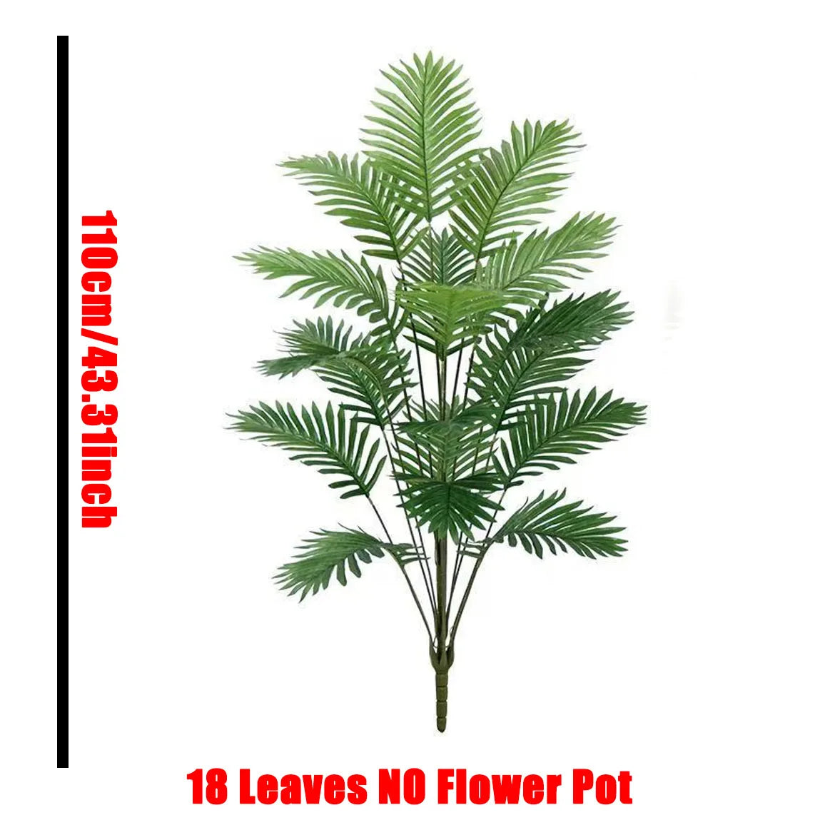 1PC 65-128CM Large Artificial Palm Tree Tropical Green Leaves Fake Plants Plastic Monstera Faux Tree Branch for Home Decor 2026