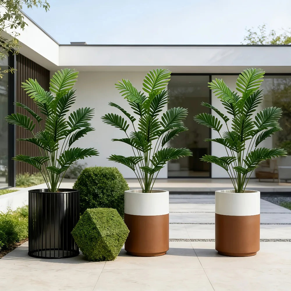 1PC 65-128CM Large Artificial Palm Tree Tropical Green Leaves Fake Plants Plastic Monstera Faux Tree Branch for Home Decor 2026